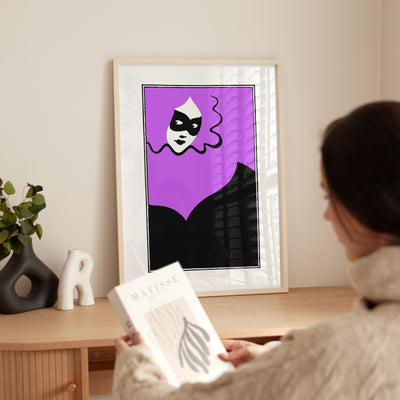 The Woman With The Mask - Wallbees Shop