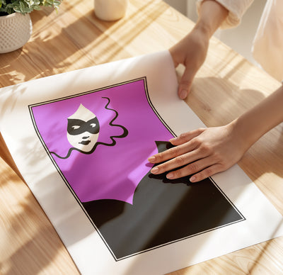 The Woman With The Mask - Wallbees Shop