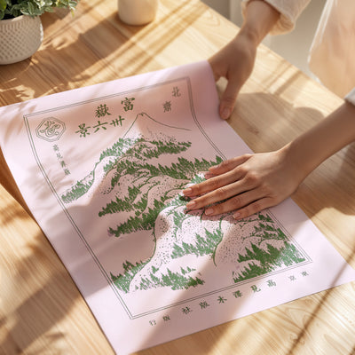 Hokusai - Upon Mountains Print - Unframed Paper