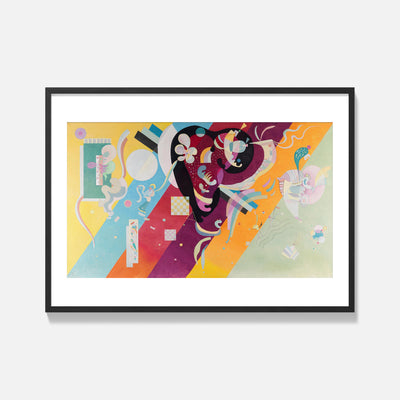 Wassily Kandinsky - La Ligne Blanche - Framed Poster
