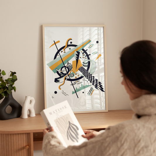 Wassily Kandinsky - Small Worlds (Kleine Welten) - Planche IV - Framed Poster - Bedroom
