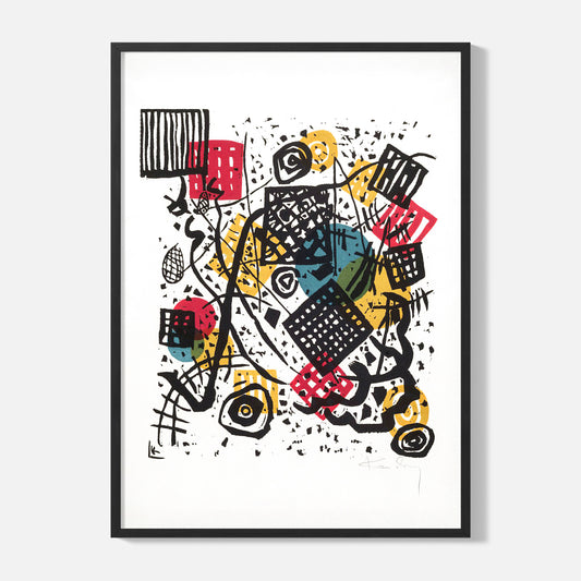 Wassily Kandinsky - Small Worlds (Kleine Welten) - Planche V - Framed Poster