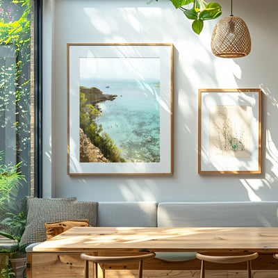 Cala Na Clara Beach Photo Wall Art - Framed - Dining Room - Wallbees Shop
