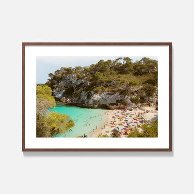 Macarelleta Beach Photography Print - Menorca Spain - Framed