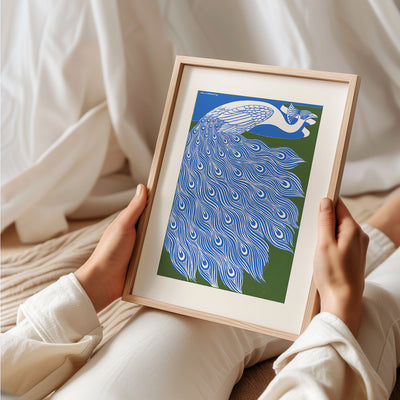 Retro Trendy Peacock - Wallbees Shop