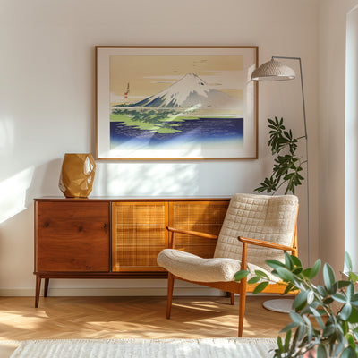 Ogata Gekko - Fuji - Framed Poster - Living Room