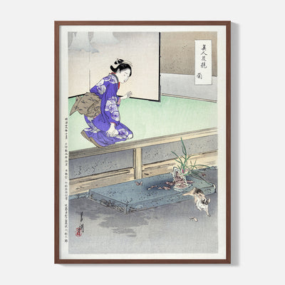 Ogata Gekko - Orchid - Framed Poster