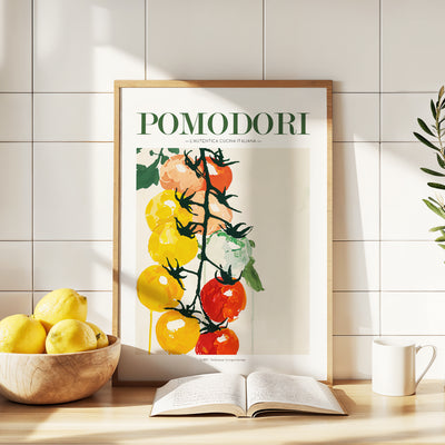 Vine Tomato Poster - Italian Kitchen - Framed Kitchen