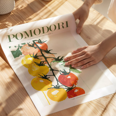 Vine Tomato Poster - Italian Kitchen - Unframed Paper